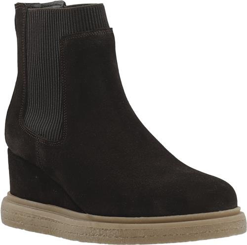 Cashott Casanja Chelsea Boot Suede Kvinde Coffee Chelsea Boots Str 41 - hos Magasin