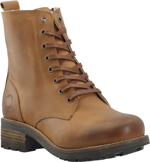 Se Cashott Caskarla Lace Boot WR Warm Lining Oil Nubuck Kvinde Bison Snørestøvler Str 39 - hos Magasin ved Magasin