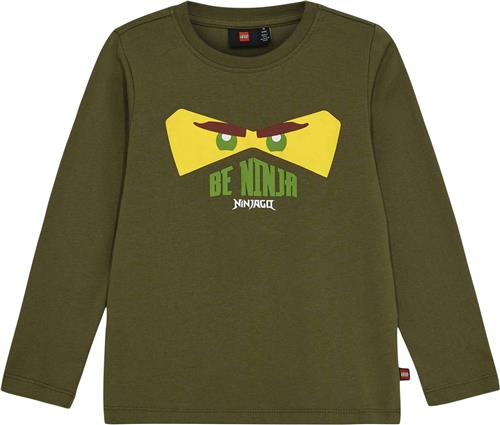 Se LEGO kidswear/LEGO børnetøj Lwtano 703 T-shirt L/S Str 104 cm - Dark Khaki Bluser hos Magasin ved Magasin