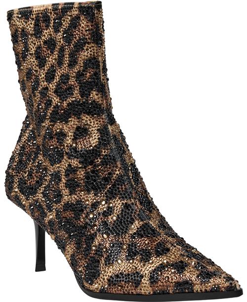 Steve Madden Heirloom Heeled Ankle Boots Kvinde Leopard Støvletter Str 39 - hos Magasin