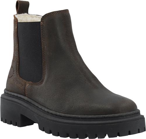 Cashott Caslea Chelsea Boot Warm Lining Oil Suede Kvinde Coffee Chelsea Boots Str 36 - hos Magasin