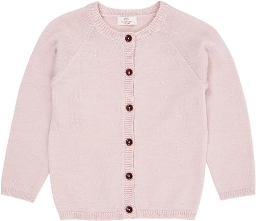 Copenhagen Colors Merino Knitted Cardigan Str 116 Merino - Dusty Rose Cardigans hos Magasin