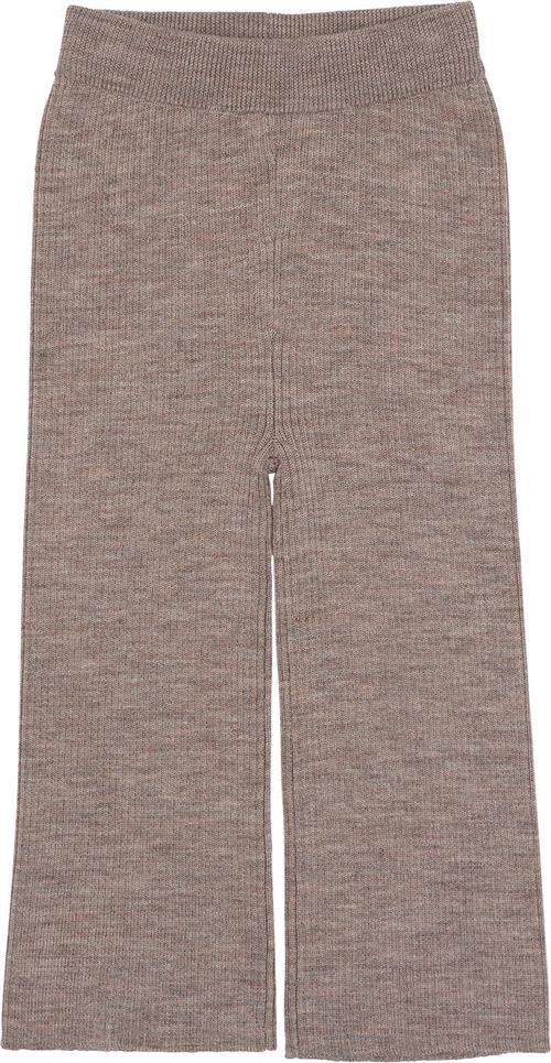 Copenhagen Colors Merino Wide RIB Pants Str 98 Merino - Natural Melange Bukser hos Magasin