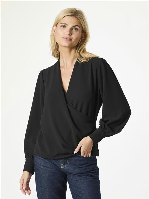 Neo Noir Vildra Blouse Kvinde Black Langærmede Bluser Str 42 - hos Magasin