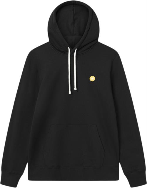 Wood Wood Ian Hoodie Gots Mand Black Hoodies Str XL - Bomuld hos Magasin