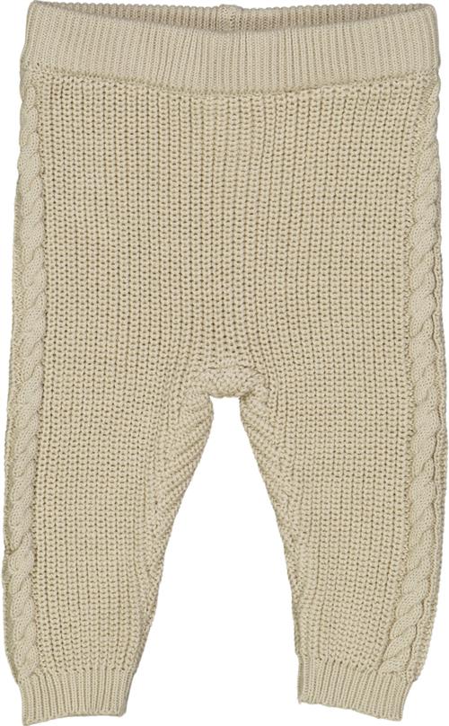 Müsli by Green Cotton Knit Chunky Pants Str 44 - Oat Bukser Bomuld hos Magasin