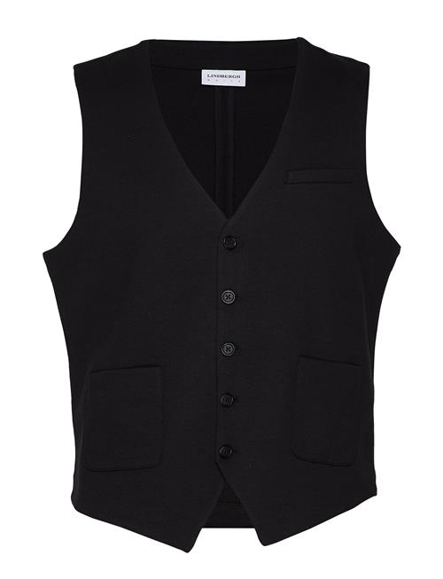 Se Lindbergh Superflex Knitted Waistcoat Lindbergh Black ved Booztlet