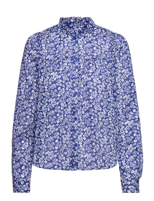 Lindex Blouse Cajsa Cotton Voile Lindex Blue