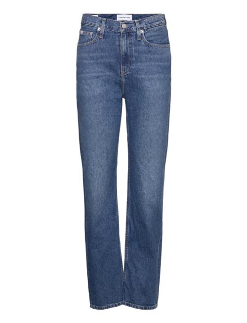 Se Calvin Klein Jeans High Rise Straight Calvin Klein Jeans Blue ved Booztlet