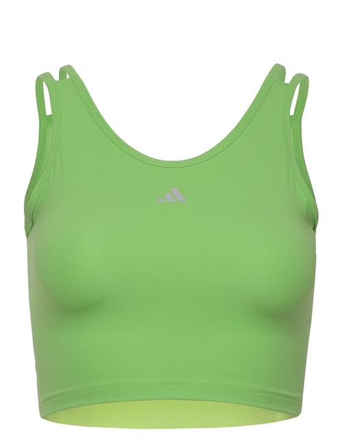 Se adidas Performance Hiit Heat.rdy Crop Tank Top Adidas Performance Green ved Booztlet