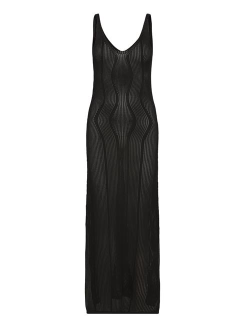 Second Female Amalfi Knit Strap Dress Second Female Black