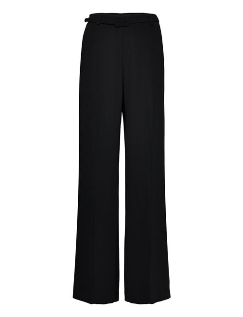 Mango Wideleg Trousers With Belt Mango Black