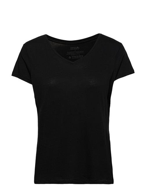 Women's V Neck Organic T-Shirt 1 Pack Danish Endurance Black