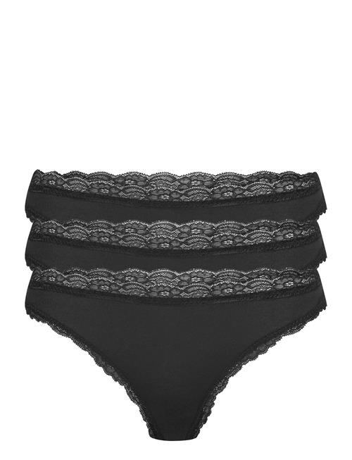 Se Lindex Brief 3-P Em Lace Thong Reg Co Lindex Black ved Booztlet