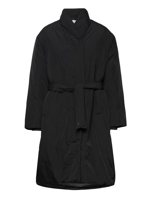 Calvin Klein Light Padded Wrap Coat Calvin Klein Black