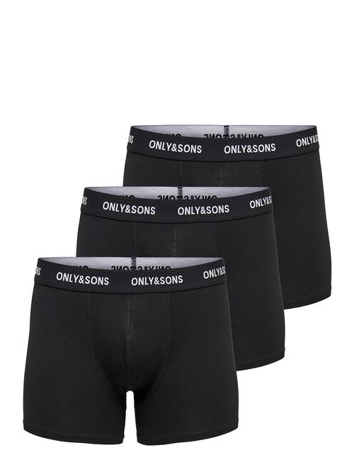 ONLY & SONS Onsfitz Solid Black Boxer 3Pack3854 Noos ONLY & SONS Black