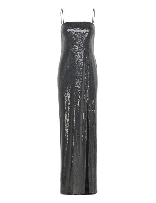 Sequin Maxi Slit Dress ROTATE Birger Christensen Black