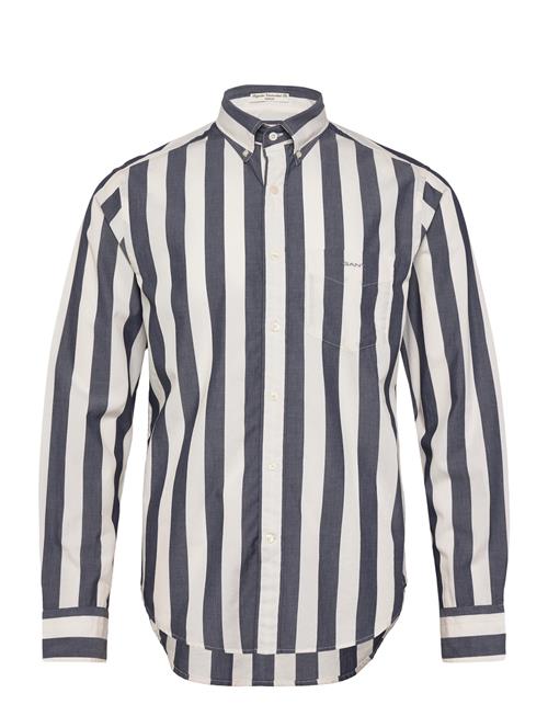 GANT Reg Poplin Parasol Stripe Shirt GANT Navy