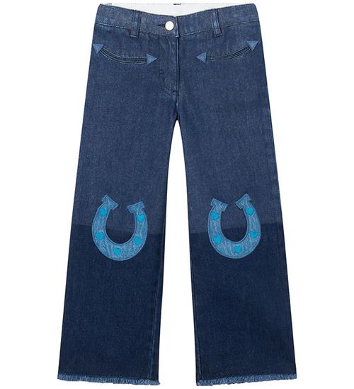 Stella McCartney Kids Jeans - BlÃ¥ m. Hestesko