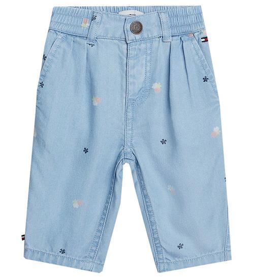 Tommy Hilfiger Jeans - LyseblÃ¥ m. Blomster