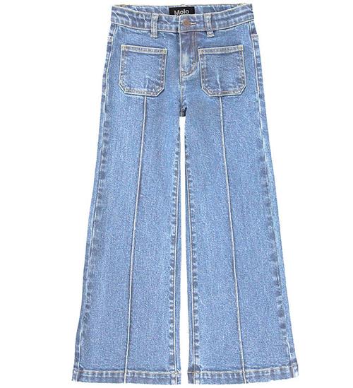 Se Molo Jeans - Adina - Light Blue Denim ved KidsWorld