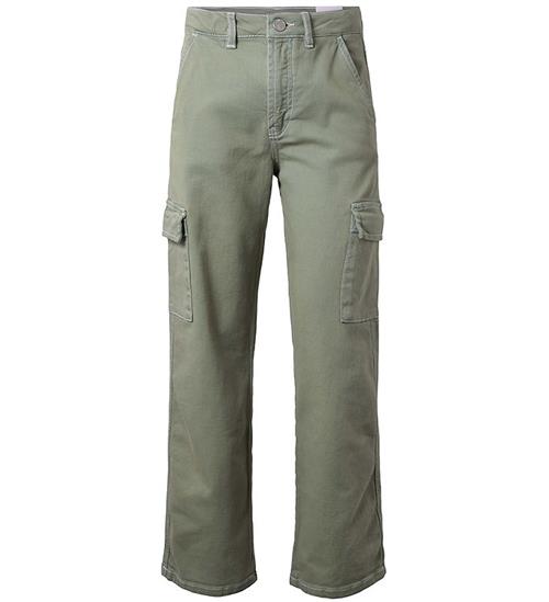 Se Hound Jeans - Contrast Denim - Wide - Army Green ved KidsWorld