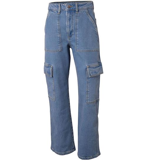 Se Hound Jeans - Cargo - Wide - Blue Denim ved KidsWorld