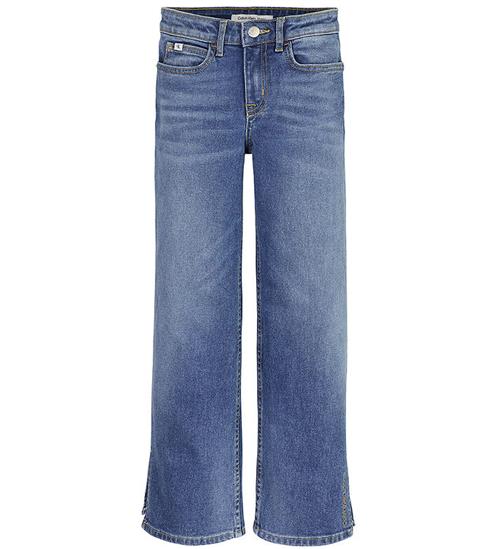 Se Calvin Klein Jeans - Wide Leg HR - Mid Blue ved KidsWorld