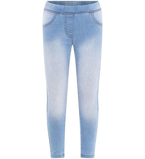 Se Minymo Jeggings - Slim Fit - Light Dusty Blue ved KidsWorld