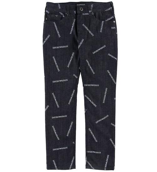 Se Emporio Armani Jeans - Navy m. Allover Print ved KidsWorld