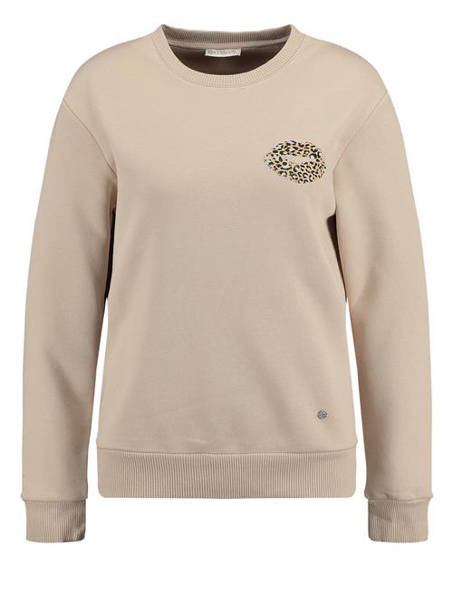 Key Largo Sweatshirt ' KISS '  beige / brun / sort