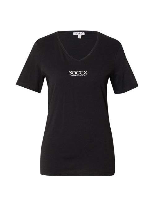 Se Soccx Shirts 'HAP:PY'  sort / hvid ved About You