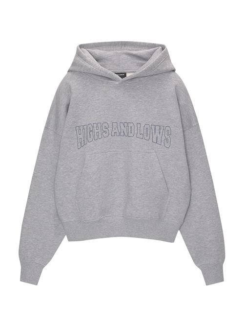 Pull&Bear Sweatshirt  lyseblå / mørkeblå / grå