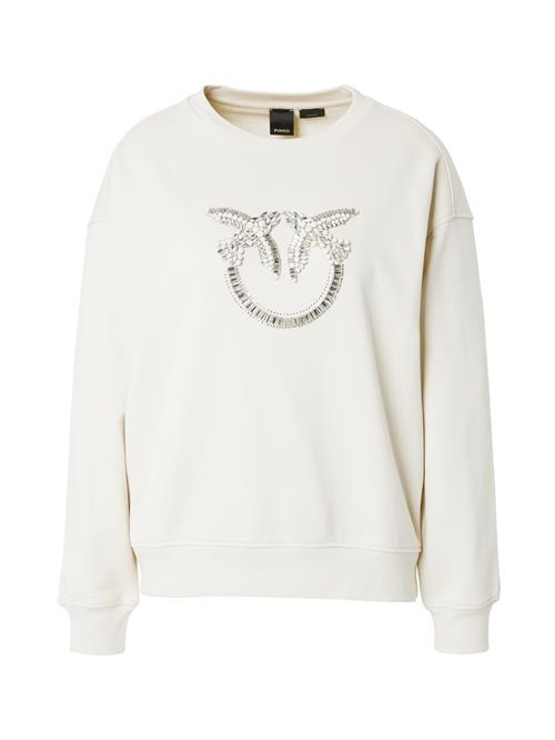 PINKO Sweatshirt 'NELLY'  sølv / uldhvid