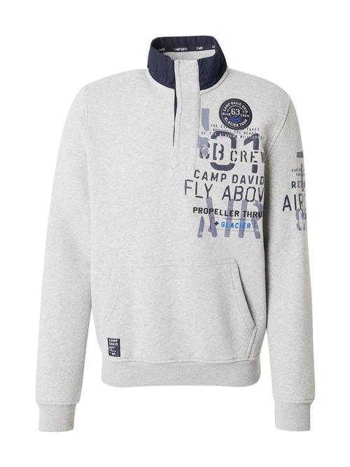 CAMP DAVID Sweatshirt  marin / navy / lyseblå / grå-meleret