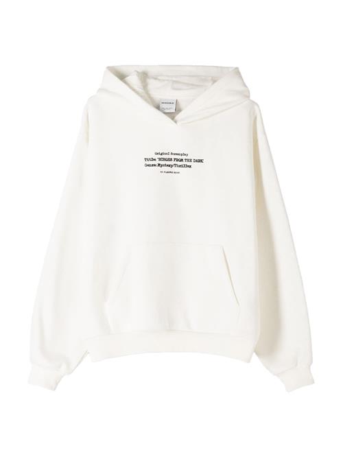 Se Bershka Sweatshirt  sort / offwhite ved About You