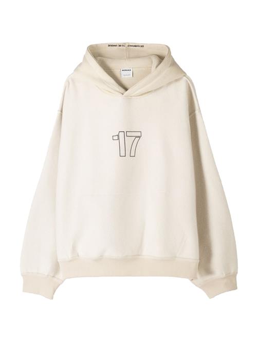 Bershka Sweatshirt  beige / sort