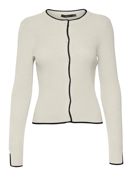 Se VERO MODA Cardigan 'VMJoan'  sort / offwhite ved About You