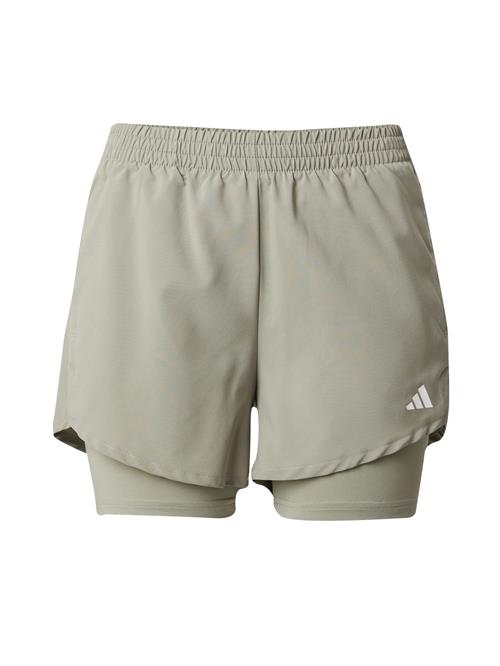 ADIDAS PERFORMANCE Sportsbukser 'Minimal Made For Training'  khaki / hvid