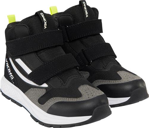 Se Viking Century Mid WP 2V Black/lime Sneakers Str 25 - hos Magasin ved Magasin