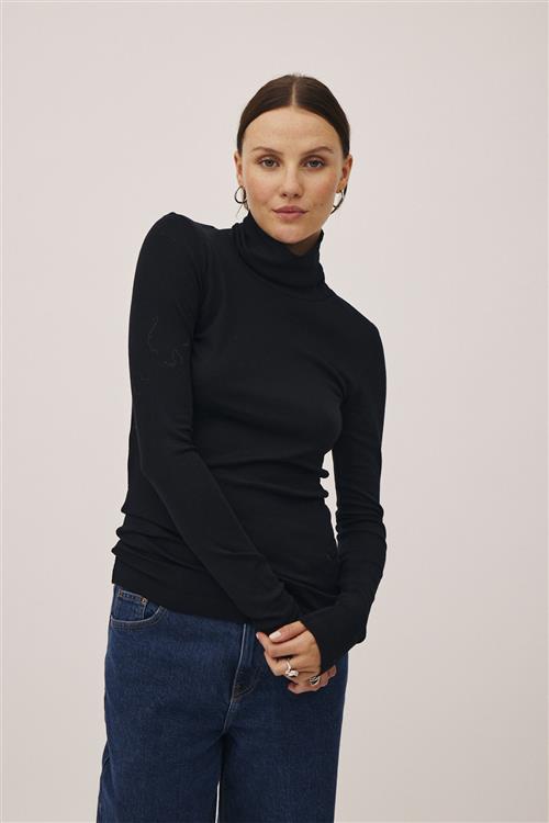 Magasin du Nord Collection Magasin Cilla 11 RWS Merino Wool Kvinde Black Rullekraver Str XS Merino