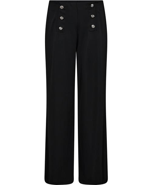 Se Lauren Ralph Lauren Stretch Jersey Wideleg Pant Kvinde Sort Bukser Med Lige Ben Str M - hos Magasin ved Magasin