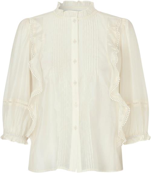 Lollys Laundry Vidall Shirt 3/4 Kvinde White Langærmede Skjorter Str S - hos Magasin