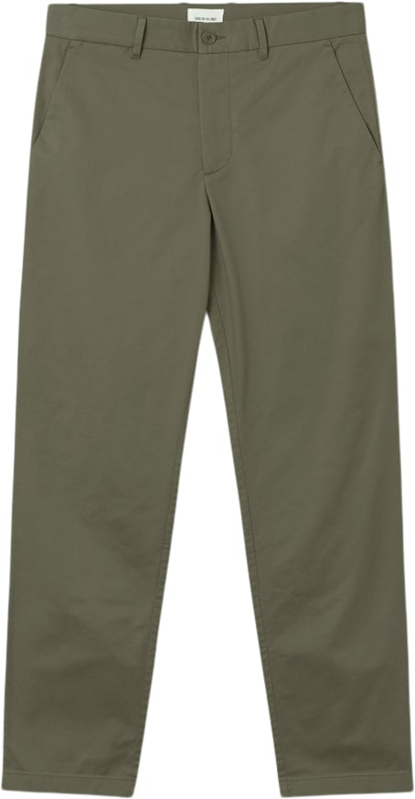 Se Wood Wood Marcus Light Twill Trousers Mand Olive Bukser Str 32 - Bomuld hos Magasin ved Magasin