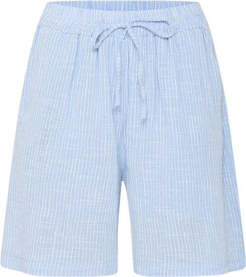 Sorbet Sbalexa Stripe Shorts Kvinde Cerulean Bermudashorts Str L - hos Magasin