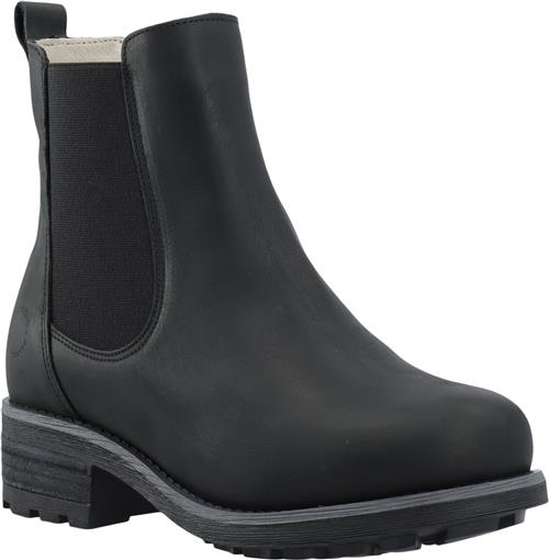 Cashott Caskarla Chelsea Boot WR Warm Lining Oil Nubuck Kvinde Black Chelsea Boots Str 39 - hos Magasin