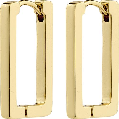 Se Pilgrim Feel Recycled Earrings Goldplated one size - Creoler hos Magasin ved Magasin