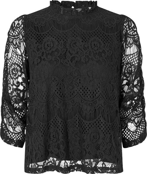 Lollys Laundry Liloull Blouse 3/4 Kvinde Black Langærmede Bluser Str S - hos Magasin