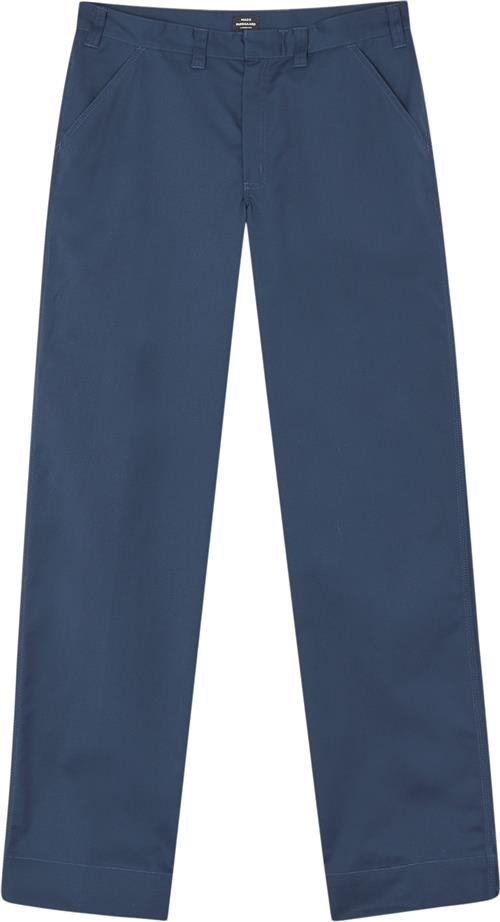 Se Mads Nørgaard - Copenhagen Kansas MN Twill Trousers Mand Blå Chinos Str 56 - hos Magasin ved Magasin