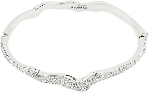 Pilgrim Connect Recycled Crystal Bracelet Silverplated one size - Armring hos Magasin